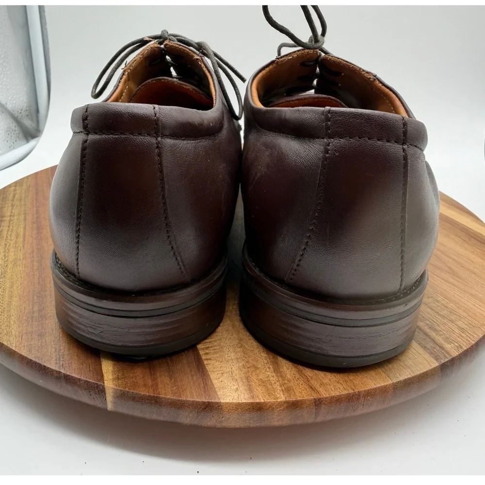 Giorgio Brutini Men's Size‎ 11 Brown Leather Square Toe Derby Dress Shoes 0444